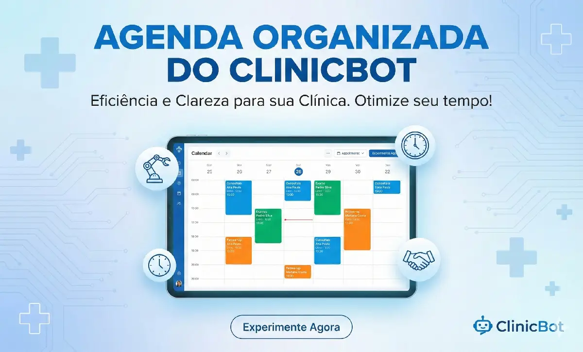 Agenda organizada do ClinicBot