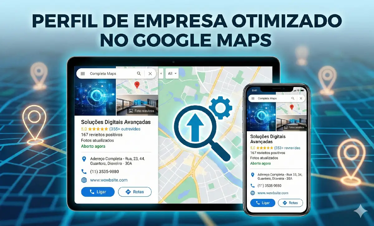 Otimização de Perfil de Empresa no Google para aparecer no topo do mapa